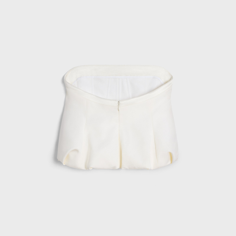 CELINE bow bustier in silk faille outlook