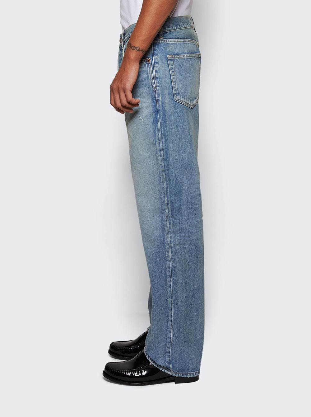 Loose Straight Jeans Blue Beat - 4