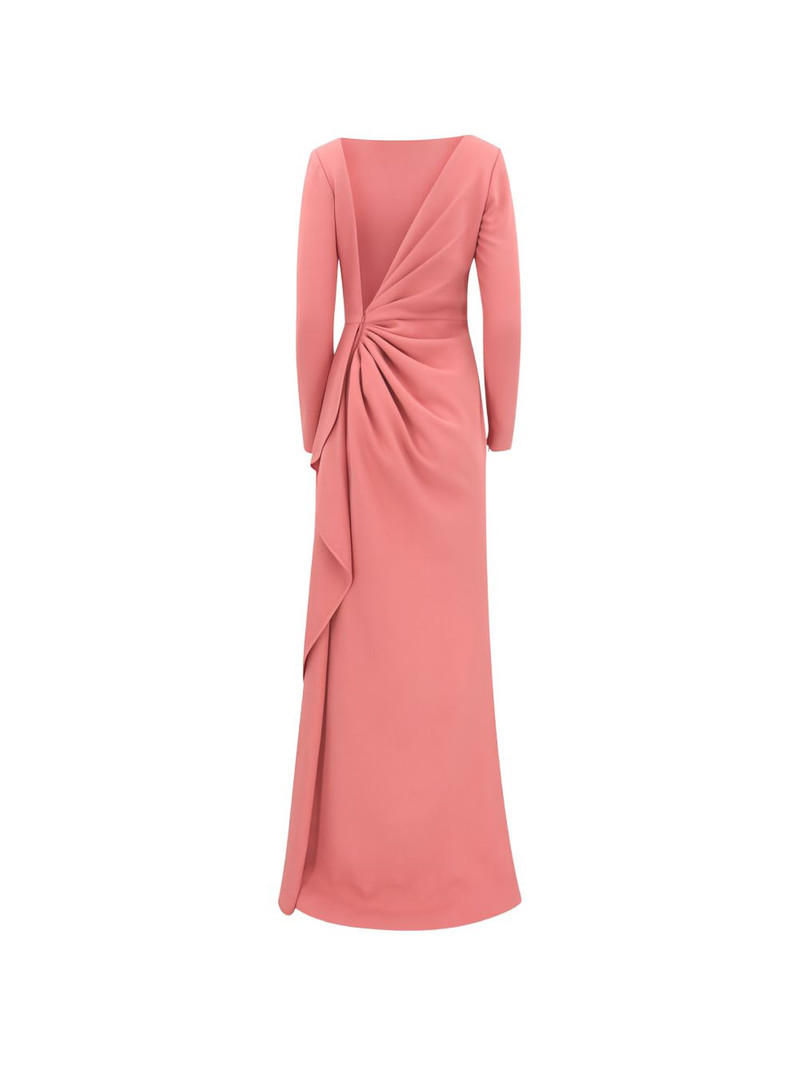 ELIE SAAB Cady draped maxi dress outlook
