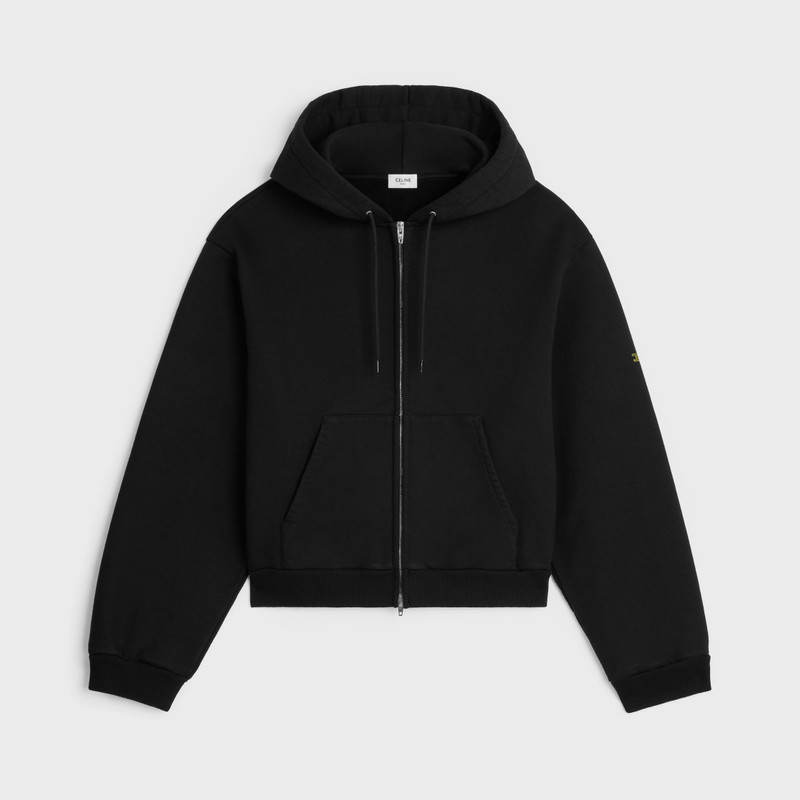 zipped hoodie IN cotton fleece 1