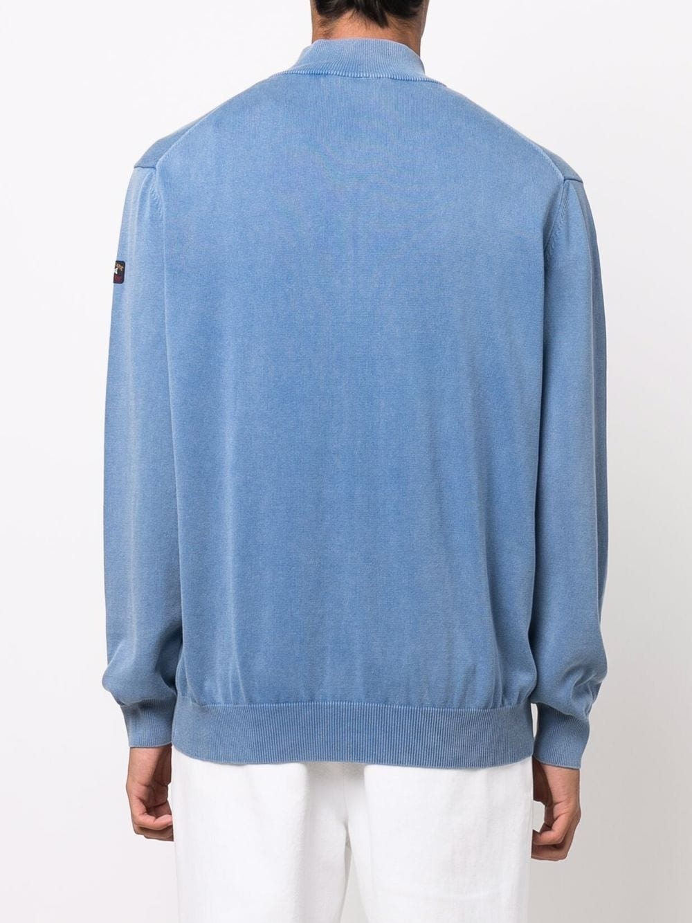 logo-patch funnel neck jumper - 4