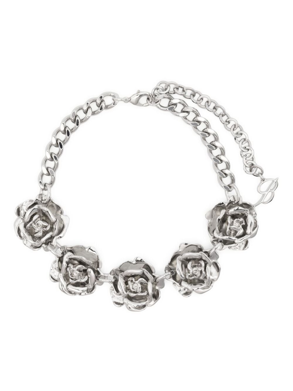 rose-charm choker necklace - 1