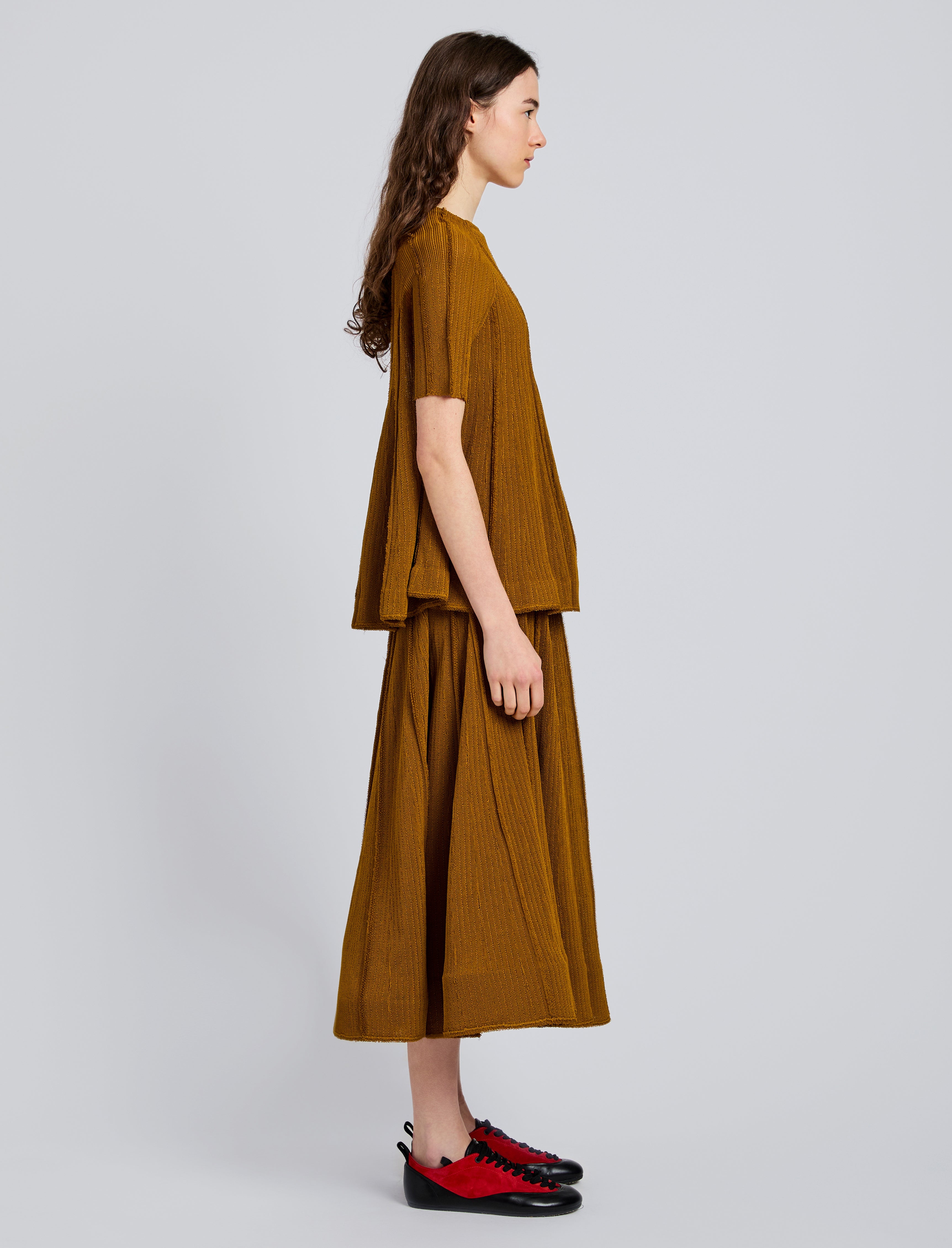 Tavia Skirt in Viscose Fringe Knit - 3