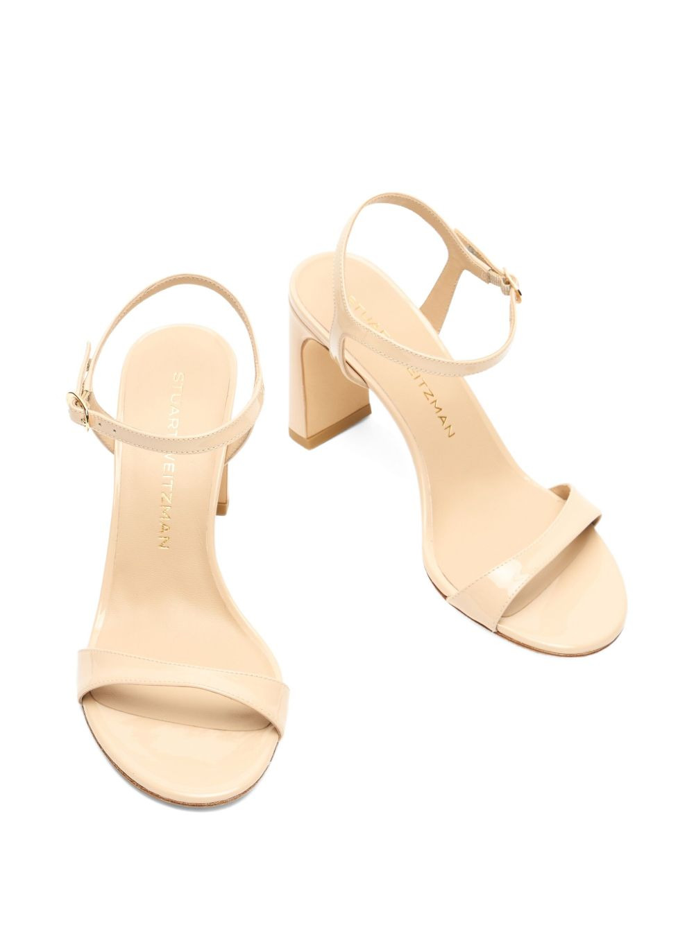 85mm Babette 85 patent leather ankle-strap sandals - 3