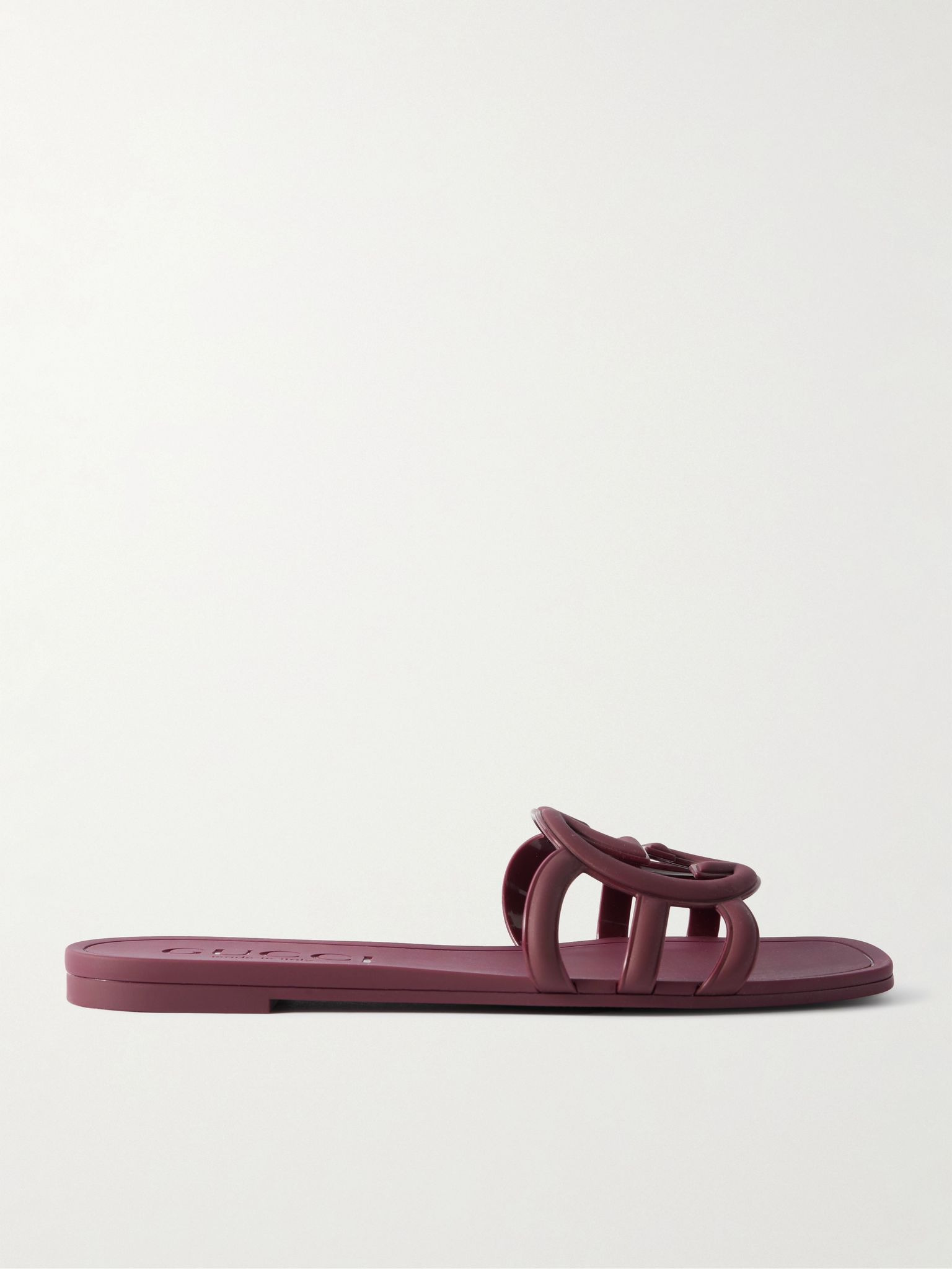 Rubber slides Burgundy - 5