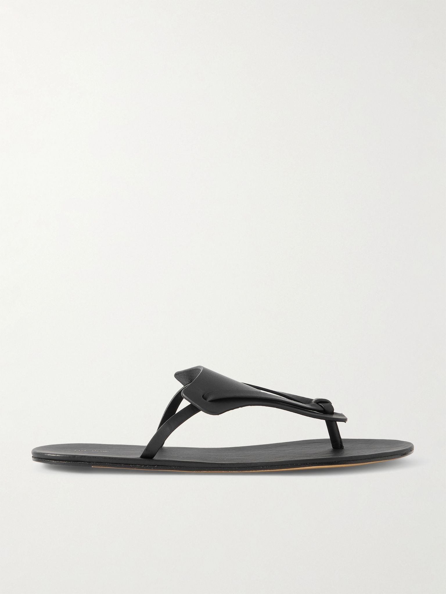 Helena leather flip flops Black - 1