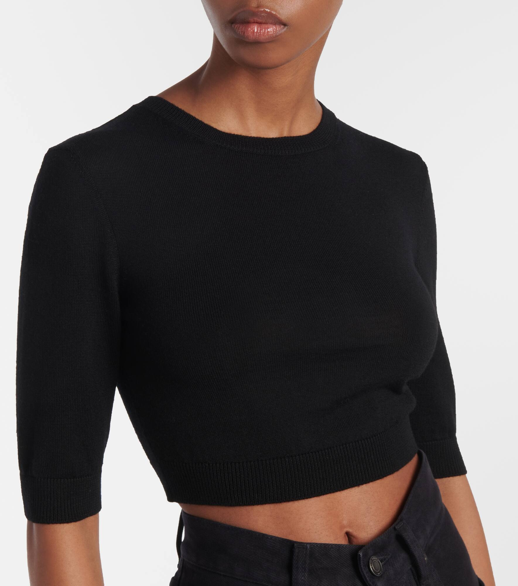 Cropped wool top - 5