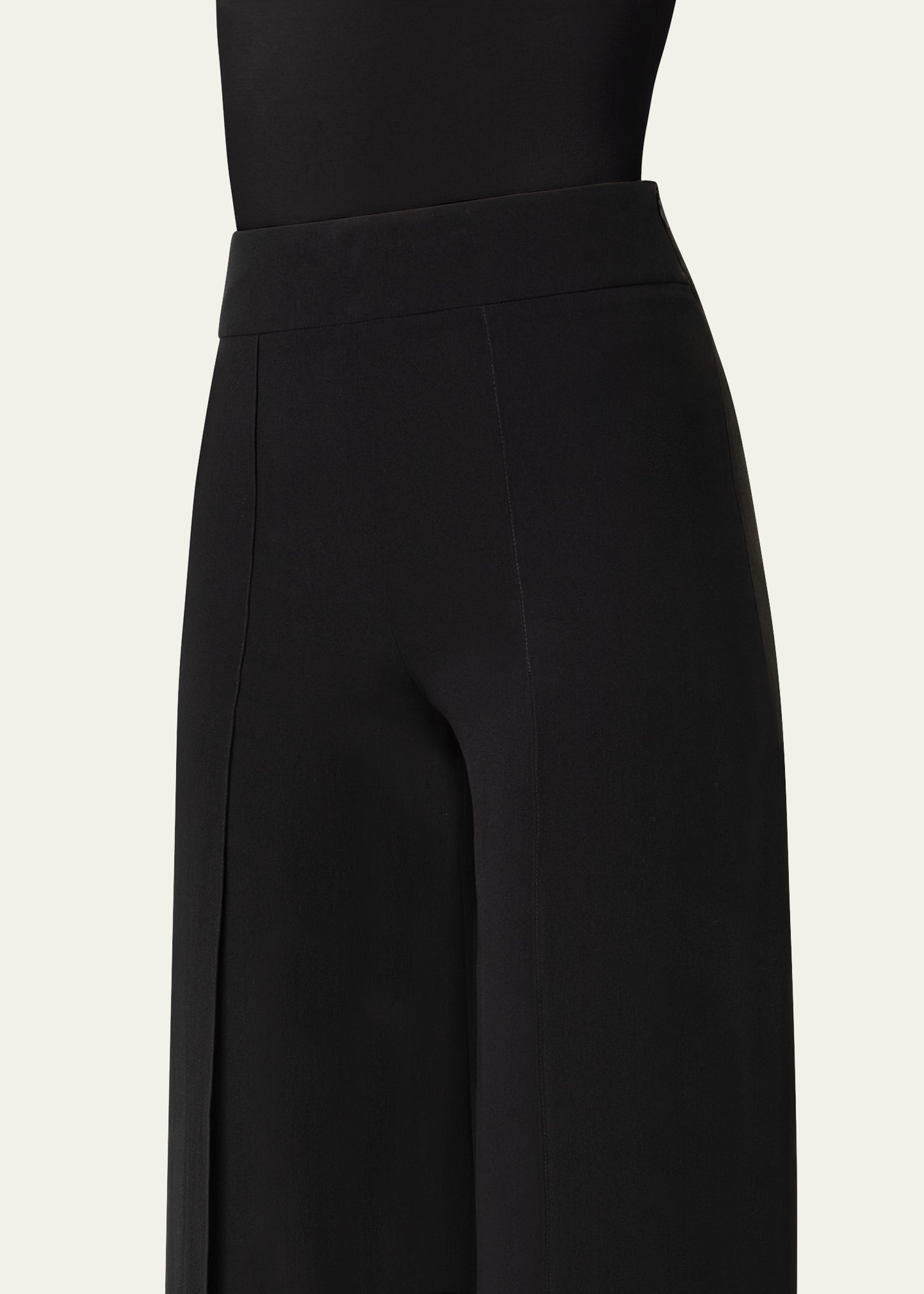 Felia Double Layer Wide-Leg Silk Pants - 5