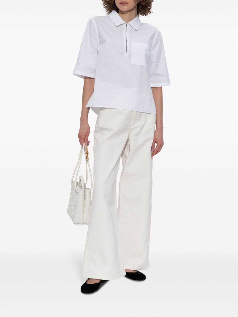 poplin polo shirt - 2