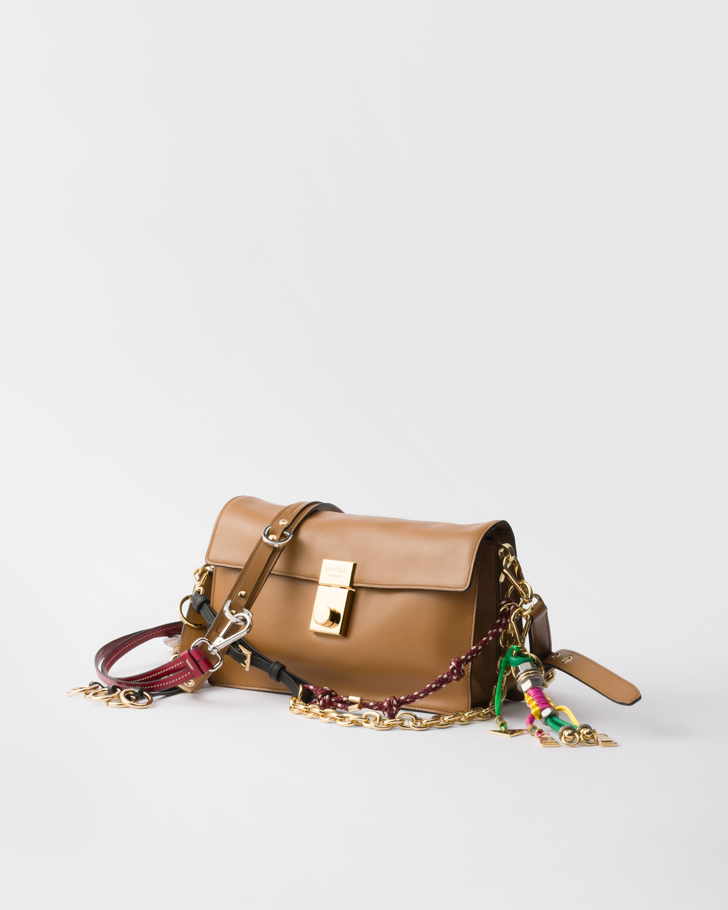 Prada Soft Sound small leather shoulder bag with charms - 2