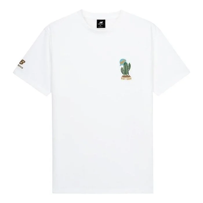 새로운 균형 NBX 끝없는 여름 그래픽 T 셔츠 아시아 Sizing 'White' AMT33356-WT - 1