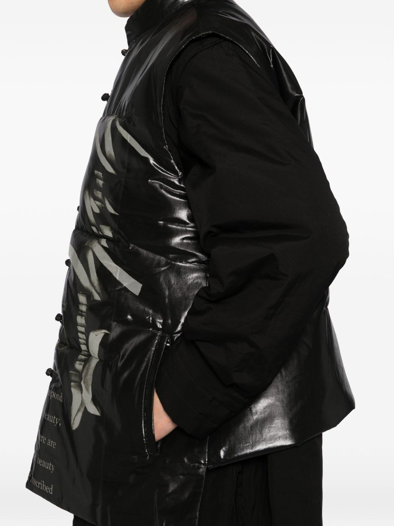 graphic-print sleeveless padded jacket 5