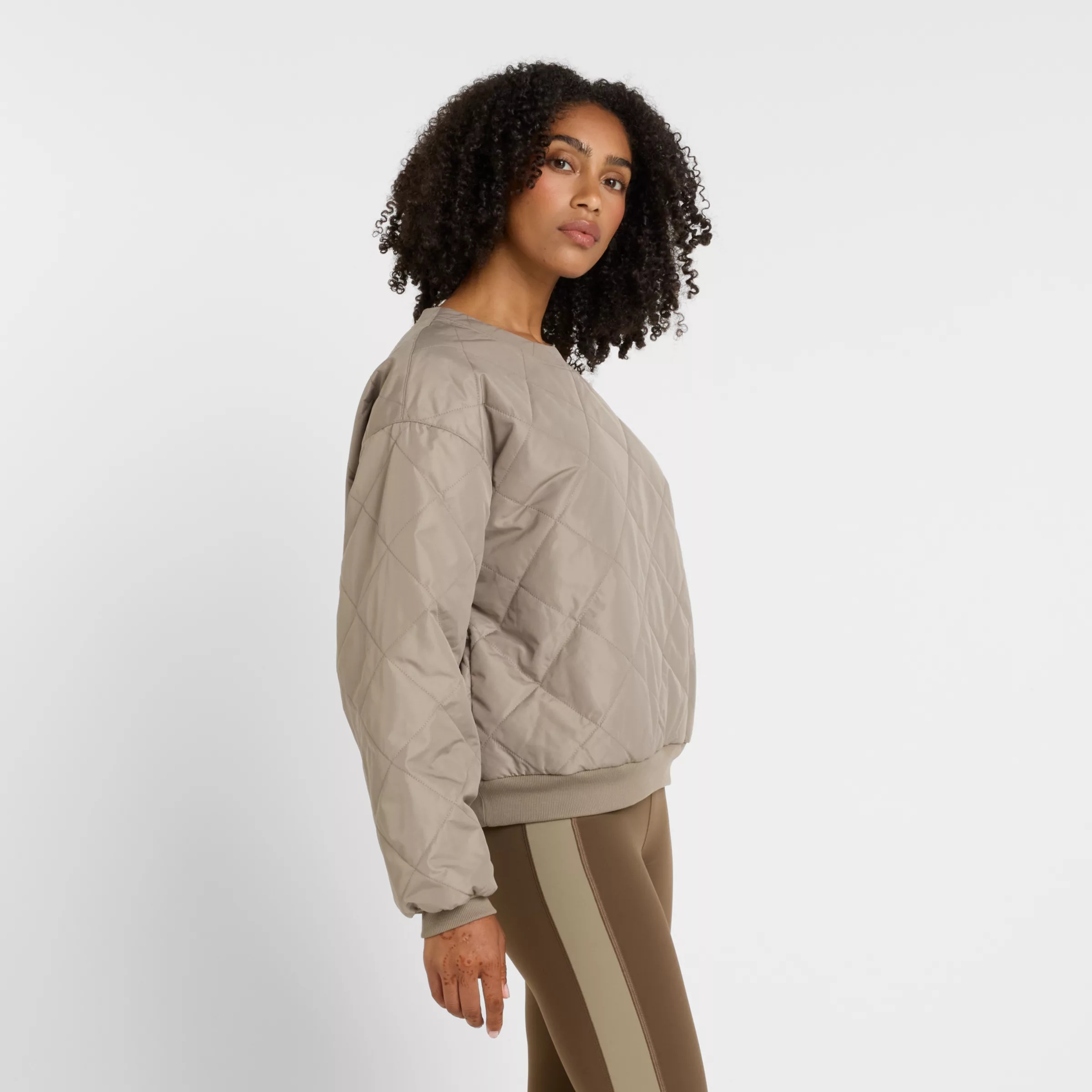 Quilted Woven Crew - 4