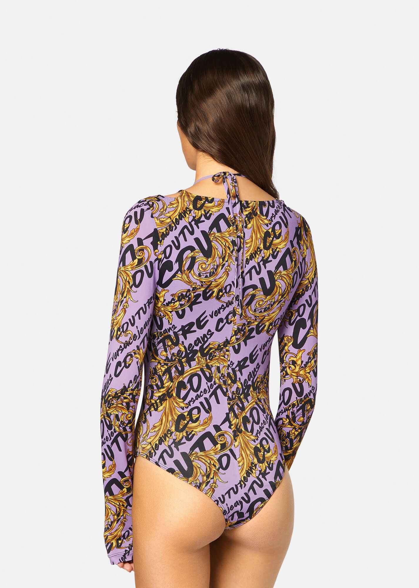 Logo Brush Couture Body Suit - 4