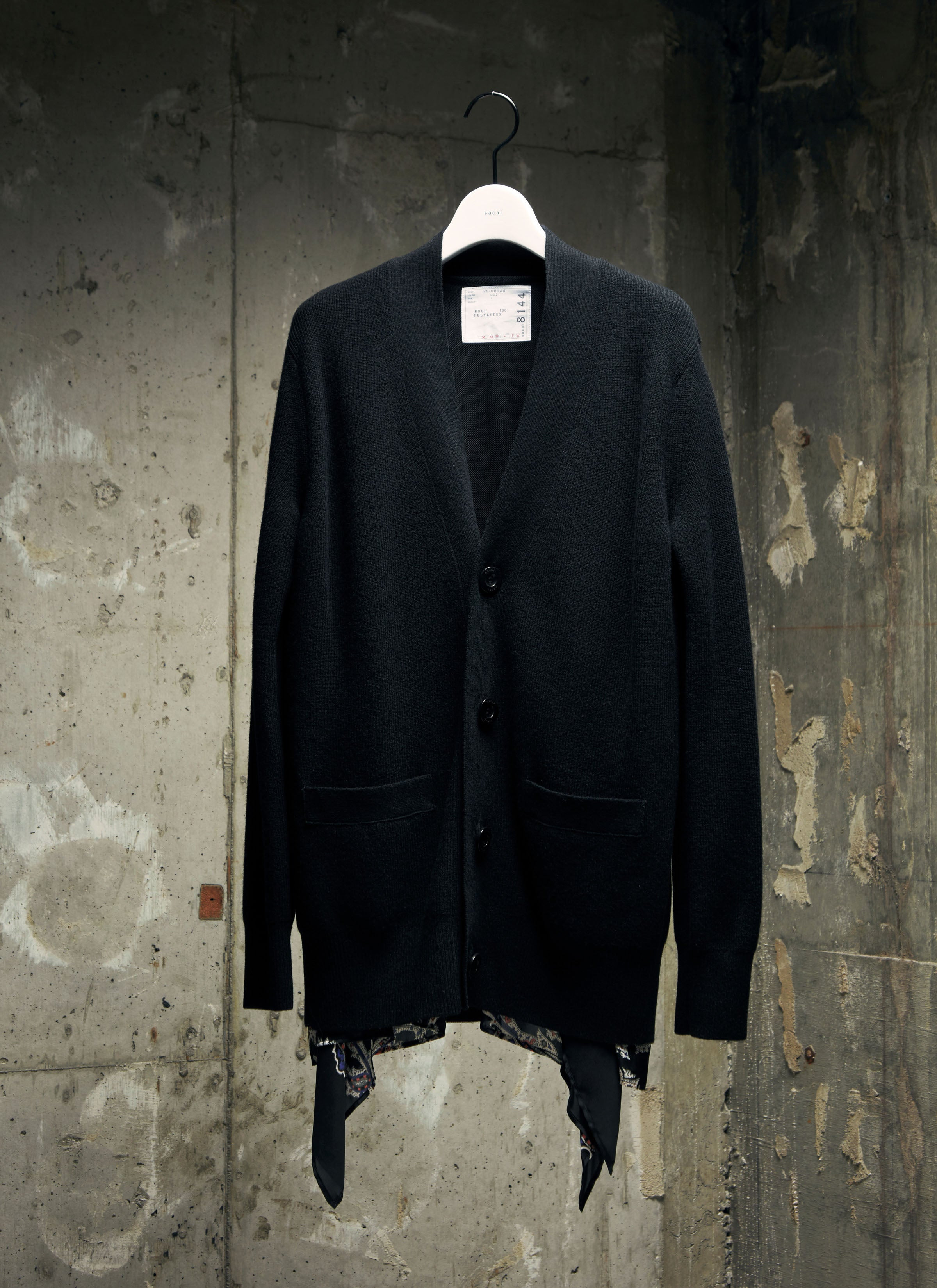 Paisley Print x Wool Knit Cardigan - 6