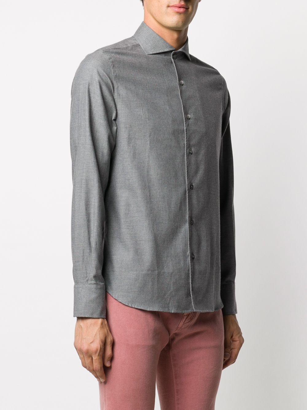 plain cutaway collar shirt - 3