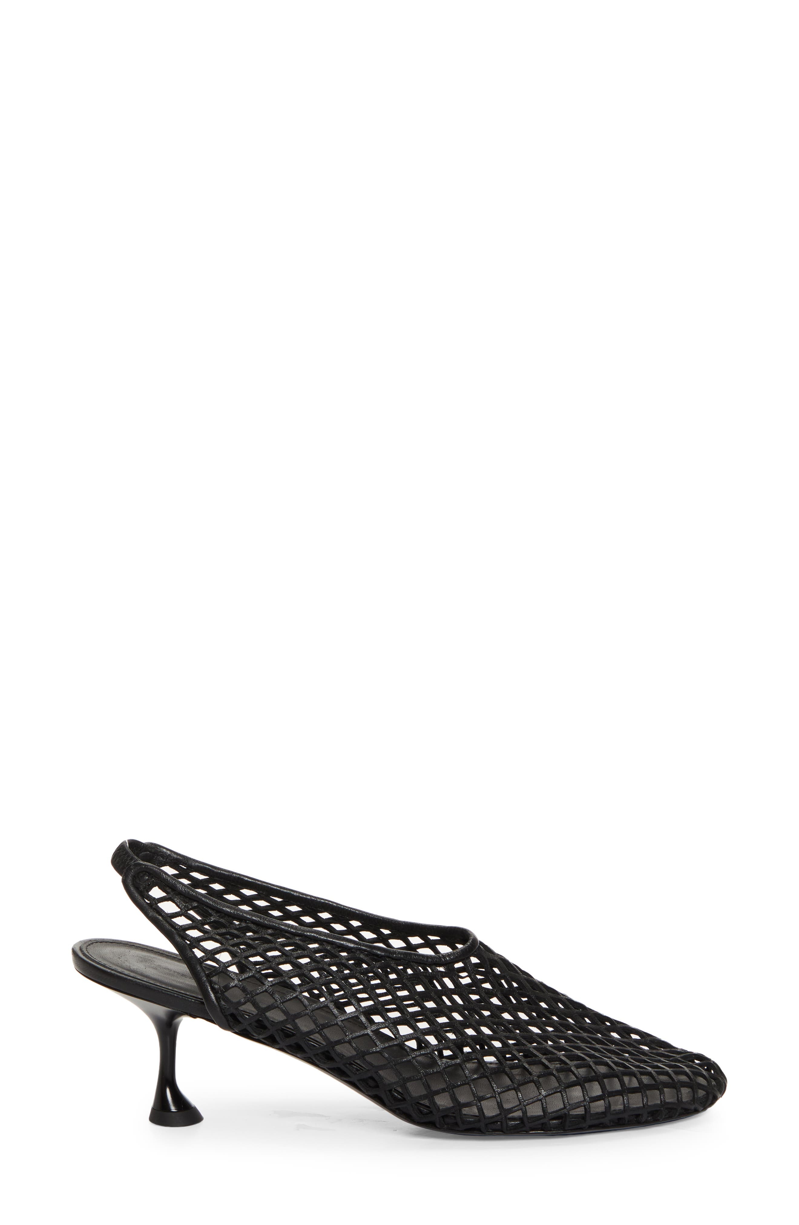 Proenza Schouler Tee Perforated Slingback Pump in 001 Black at Nordstrom - 3