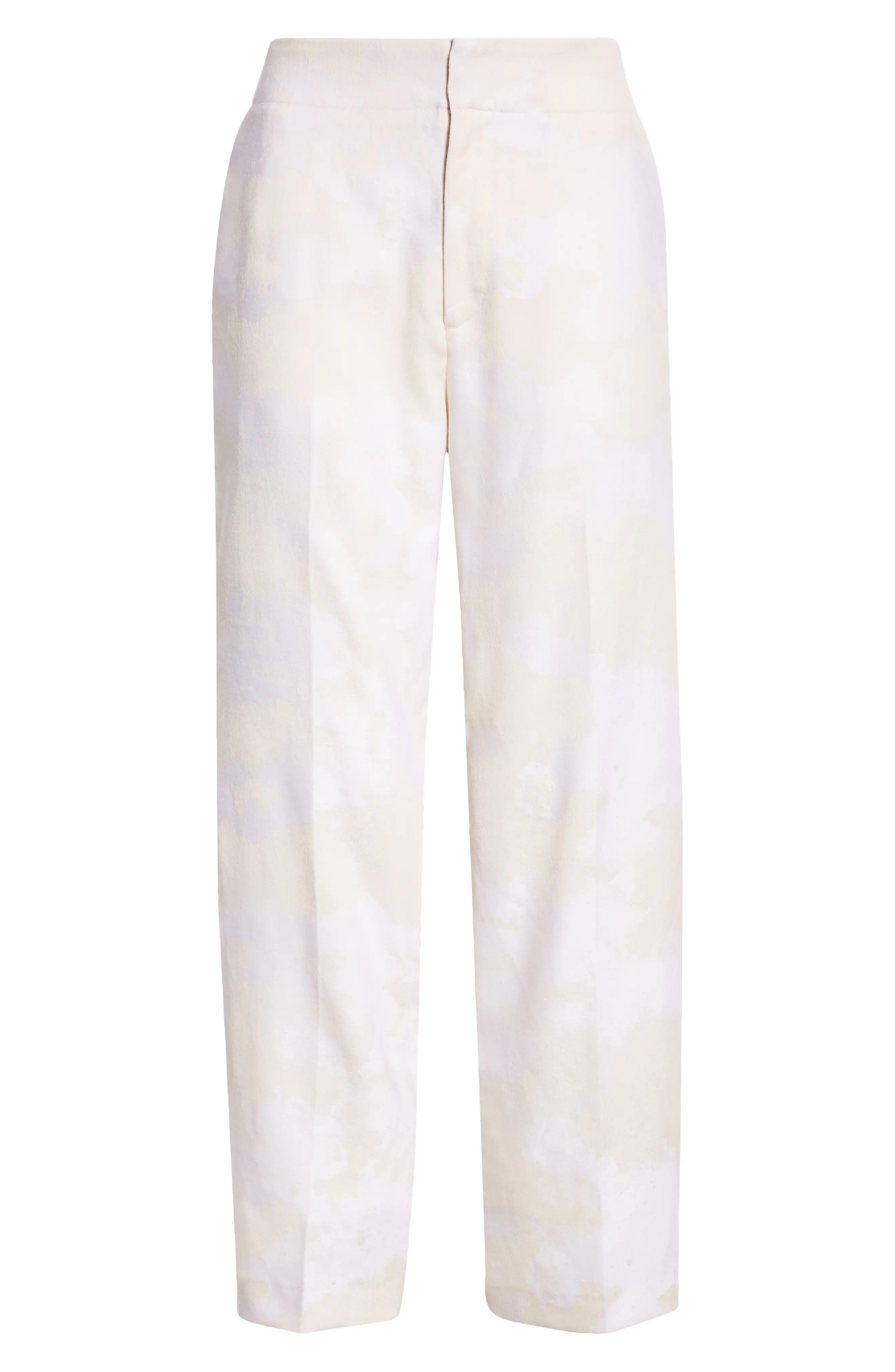 Cheval Jacquard Wool Crop Pants - 6