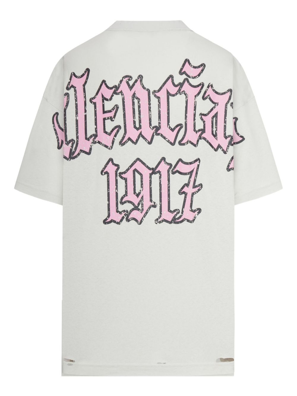distressed-print cotton T-shirt - 2