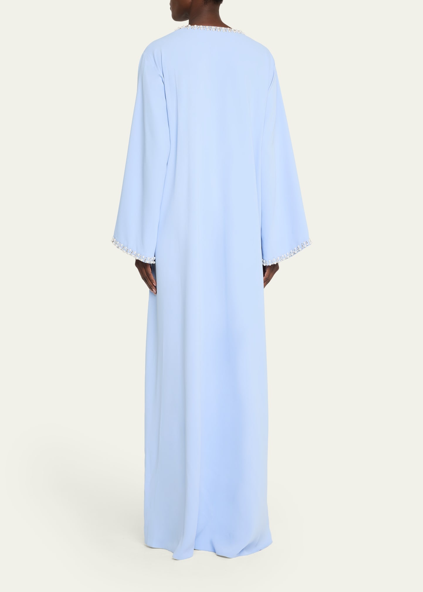 Embroidered Maxi Caftan Dress - 3