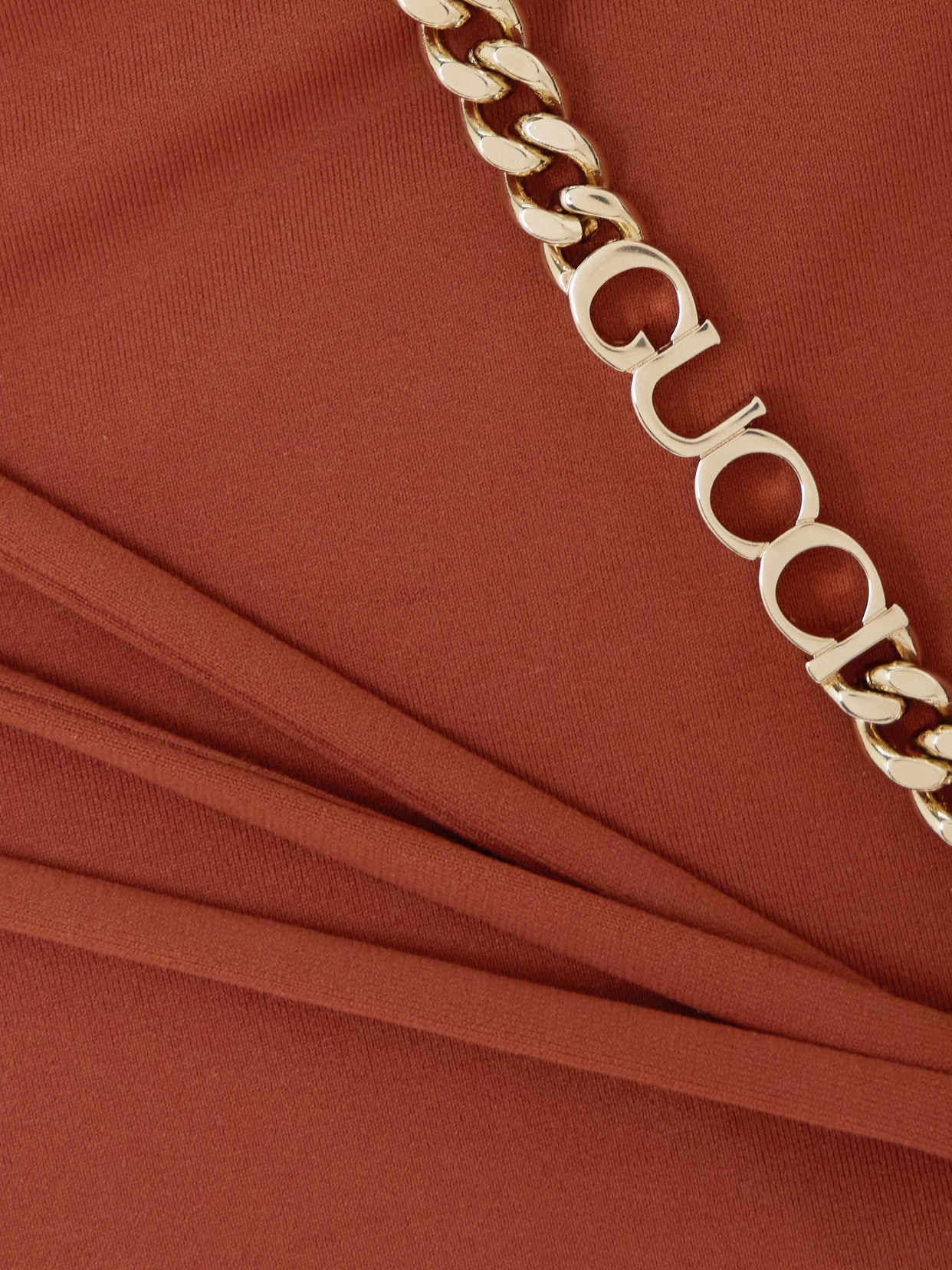 One-shoulder Chain-embellished Swimsuit - 5