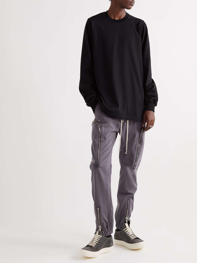 Rick Owens Bauhaus Tapered Cotton-Jersey Sweatpants outlook