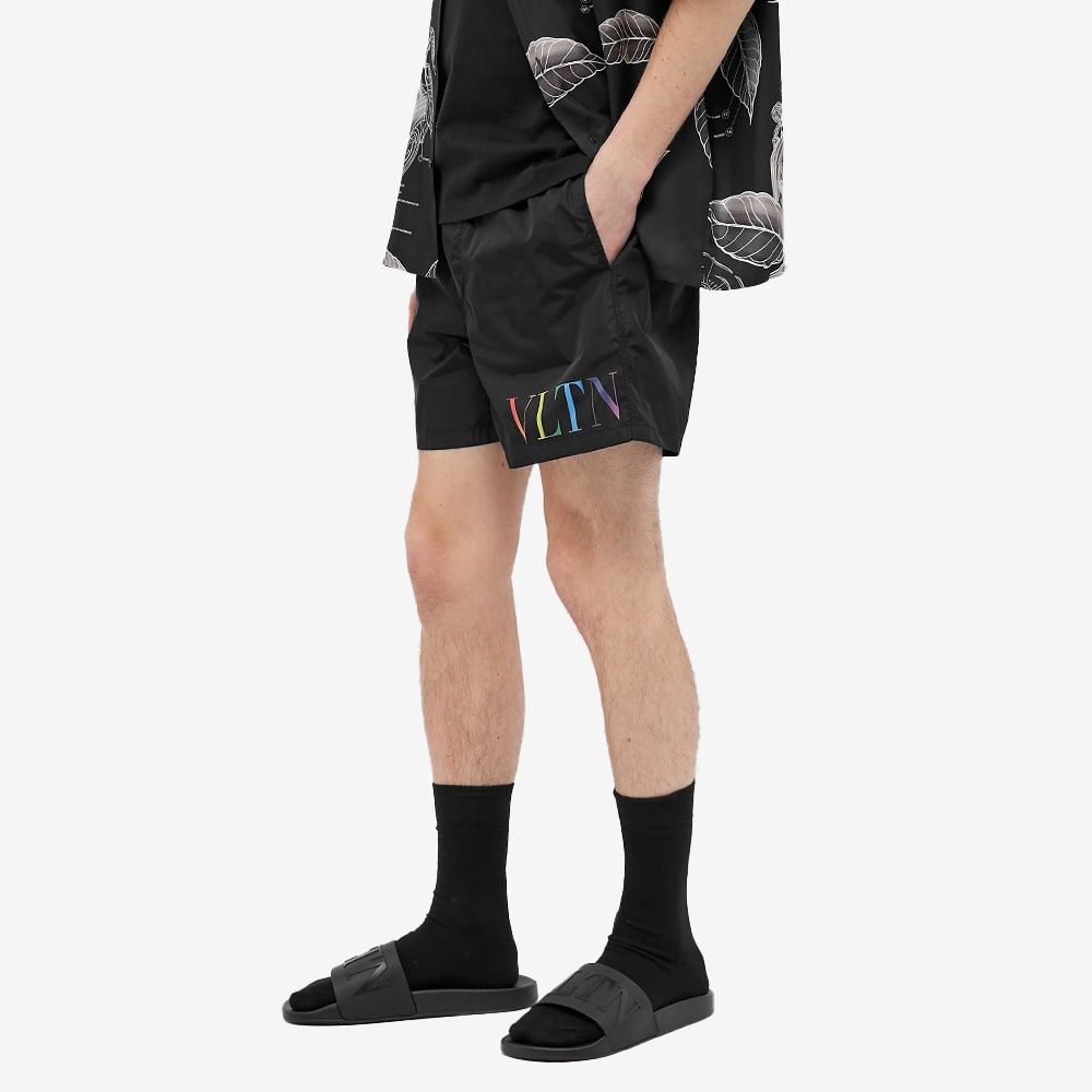 Valentino Vltn Multi Logo Swim Short - 4