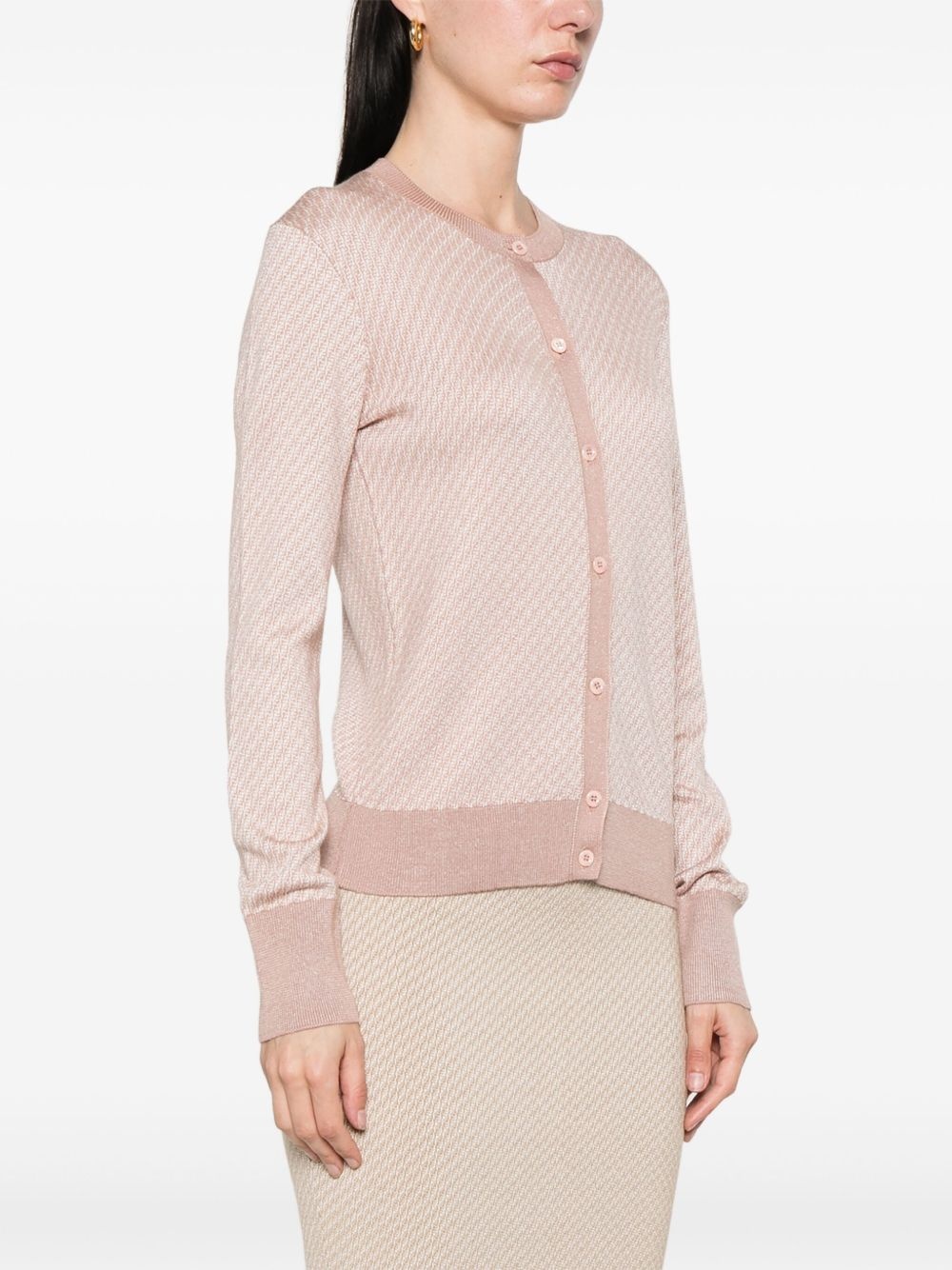 FF-jacquard cardigan - 3