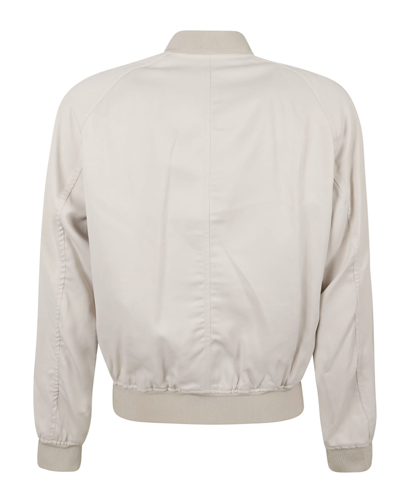Rib Trim Zipped Slim Jacket - 2