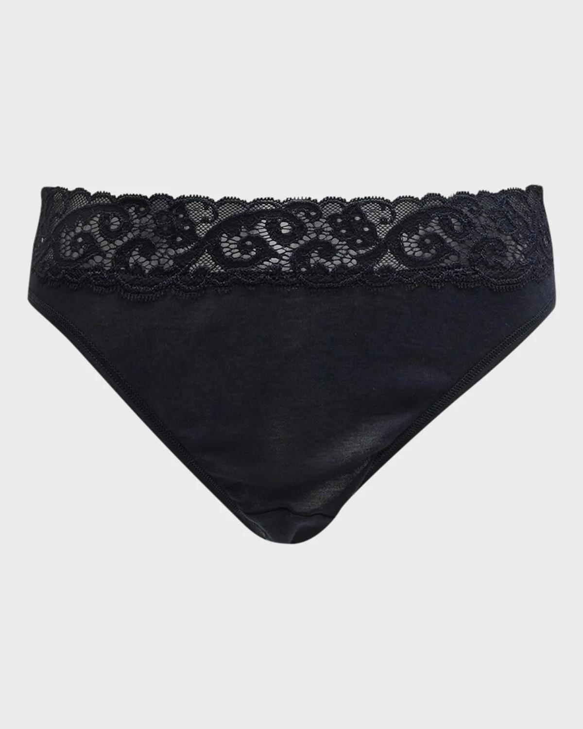 Moments High-Cut Lace-Trim Briefs - 1