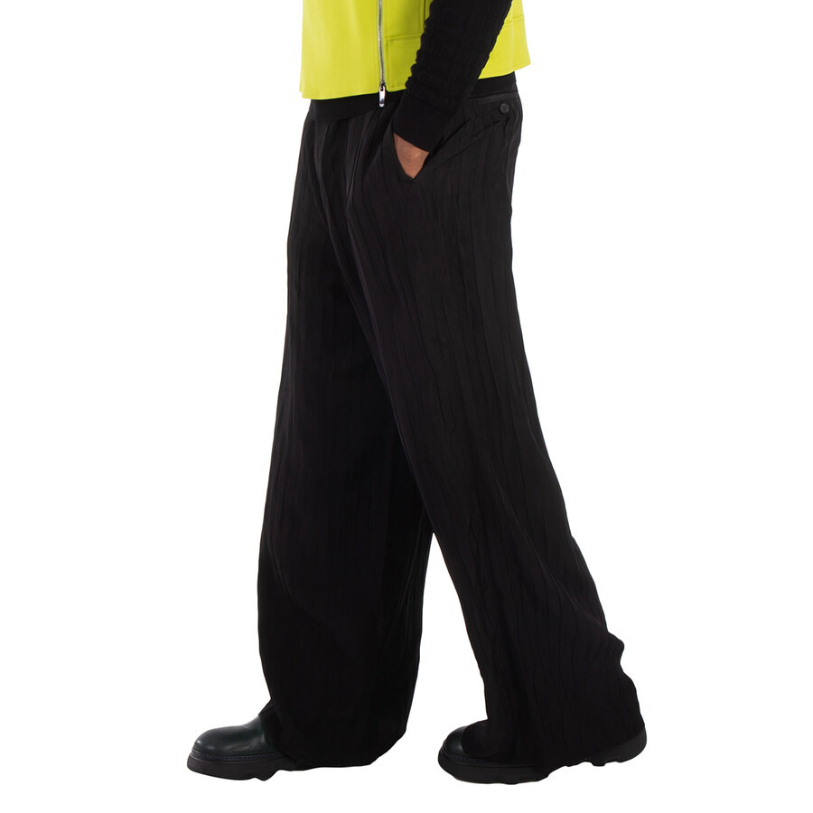 Emporio Armani Pleated Wide-Leg Viscose Trousers - 2