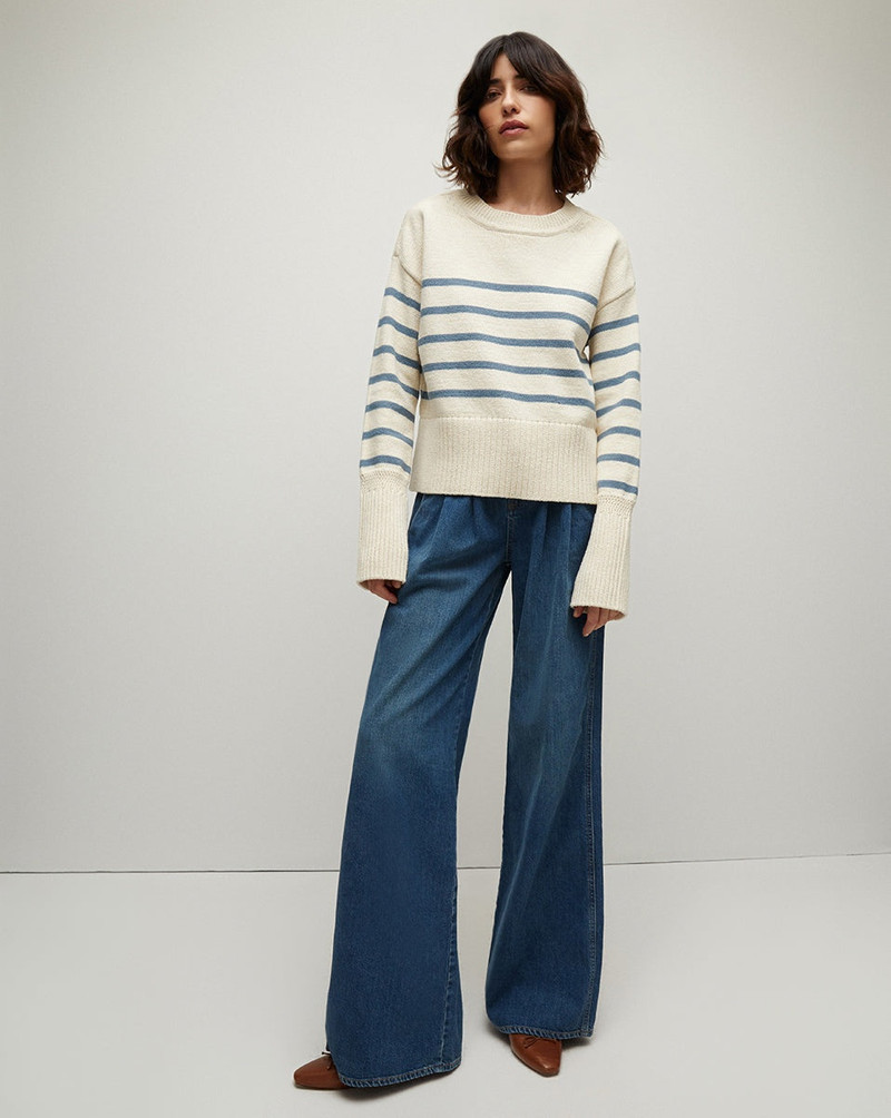VERONICA BEARD ANDOVER STRIPED SWEATER outlook