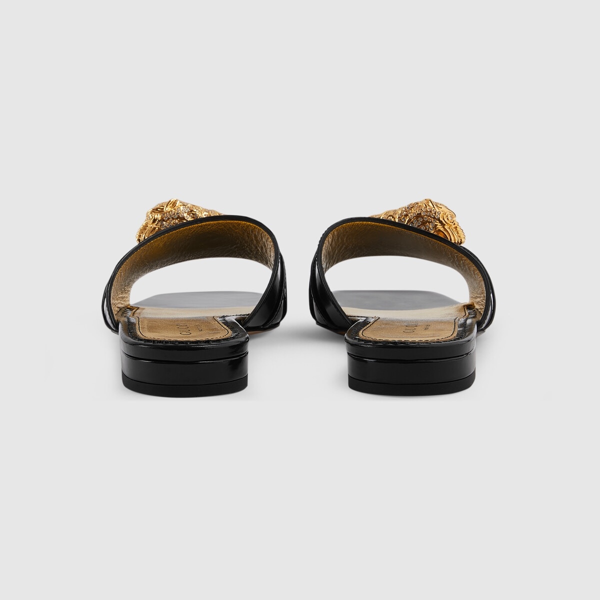Women's slide sandal with hardware - 4