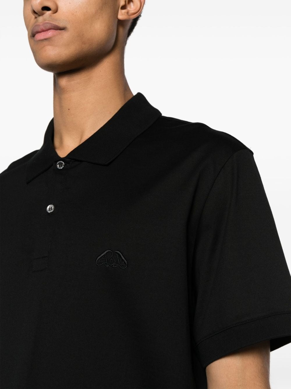 short-sleeve cotton polo shirt - 5