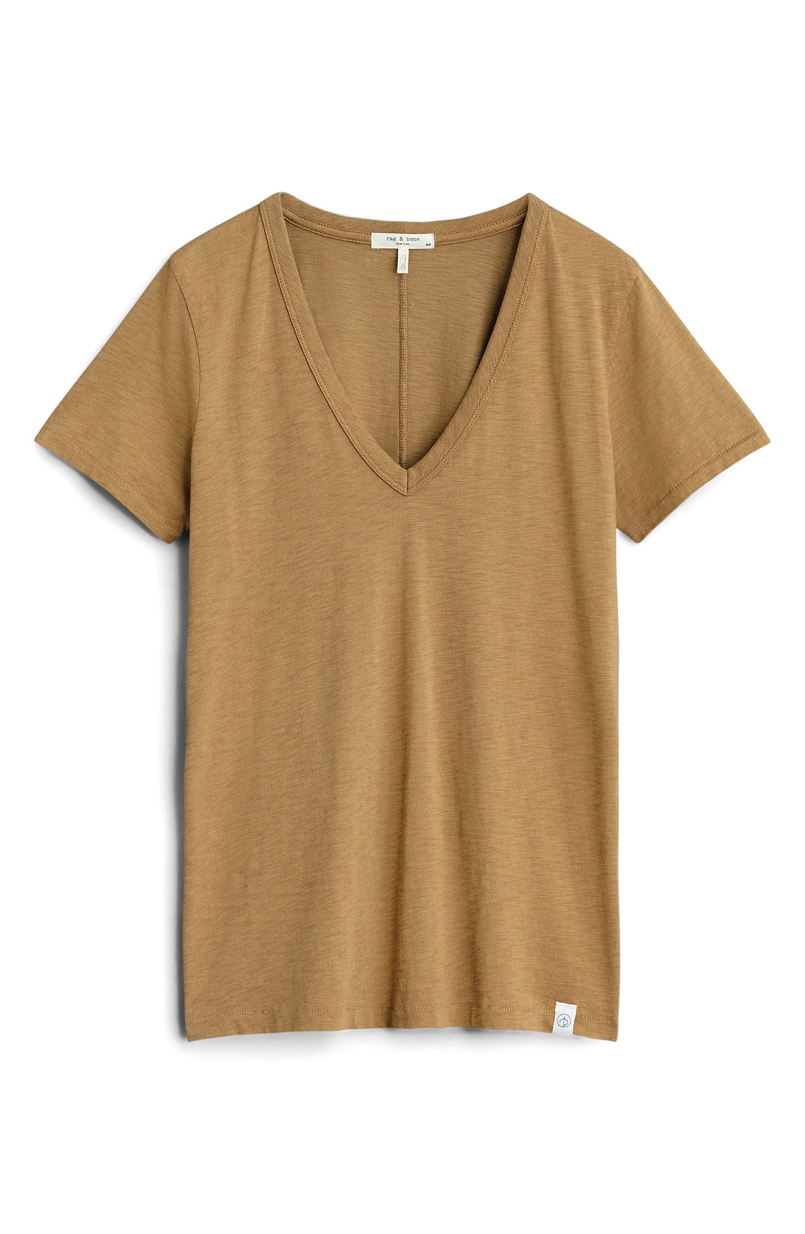 The Slub V-Neck Organic Pima Cotton T-Shirt - 5