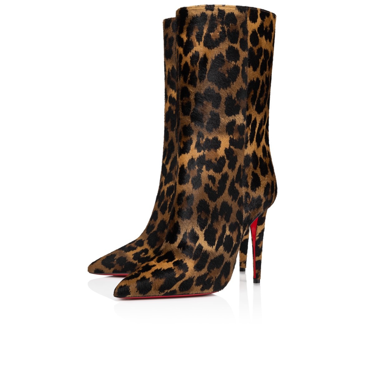 Suprabooty 85 leopard-print ankle boots in brown - Christian Louboutin