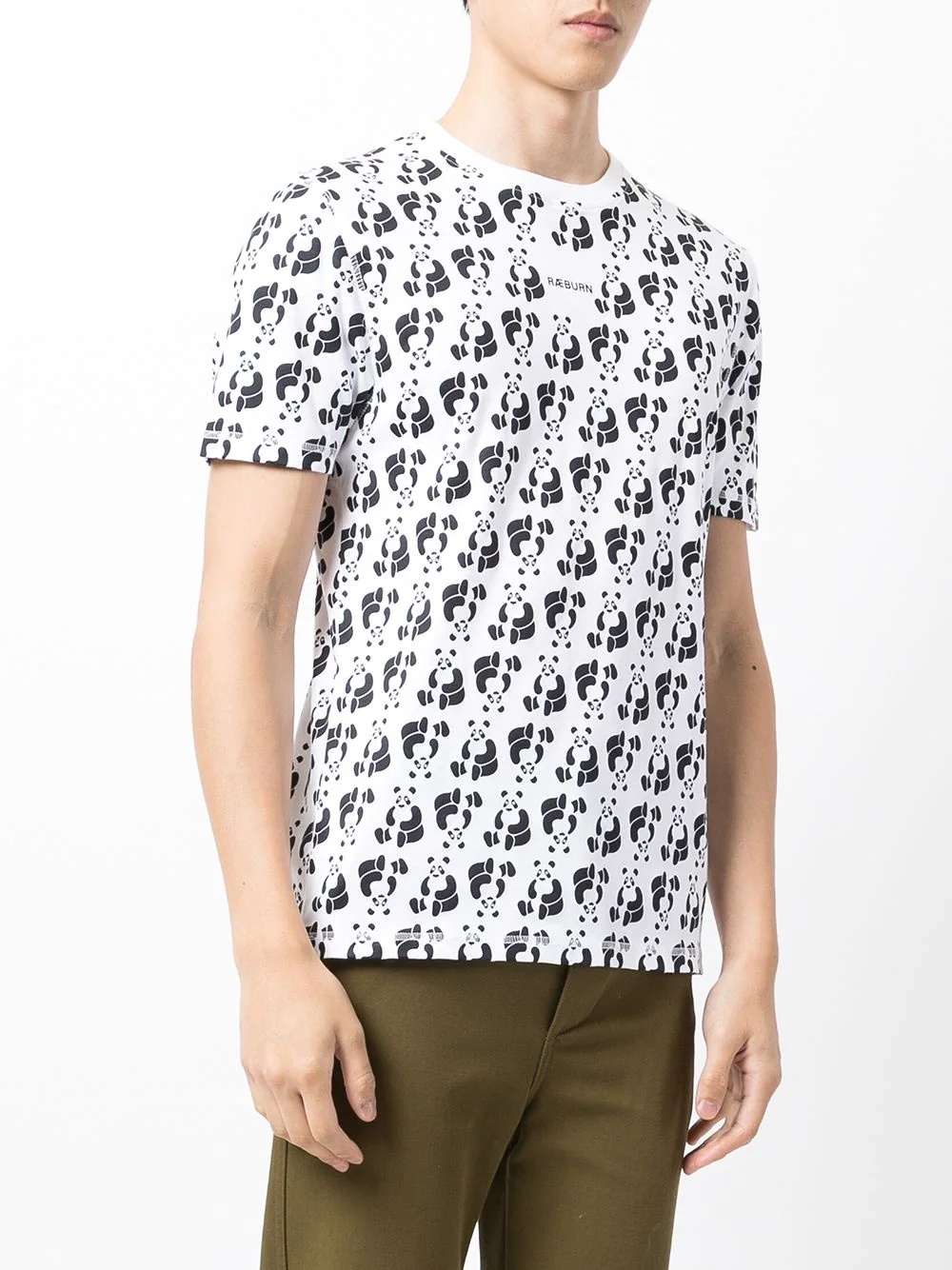 panda-print T-shirt - 3