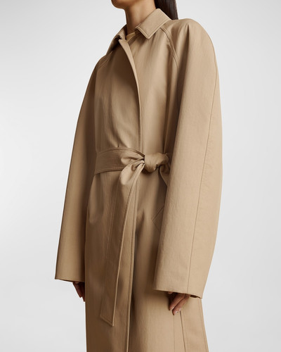 KHAITE Roth Belted Long Trench Coat outlook