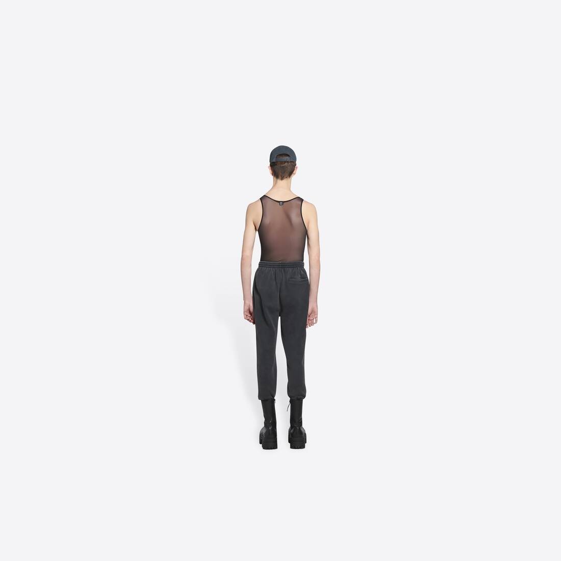 Women's Sporty B Stretch Knee Sweatpants in Black - 5