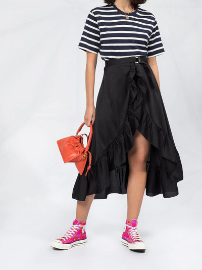 Sandro Lona ruffled-trim skirt outlook