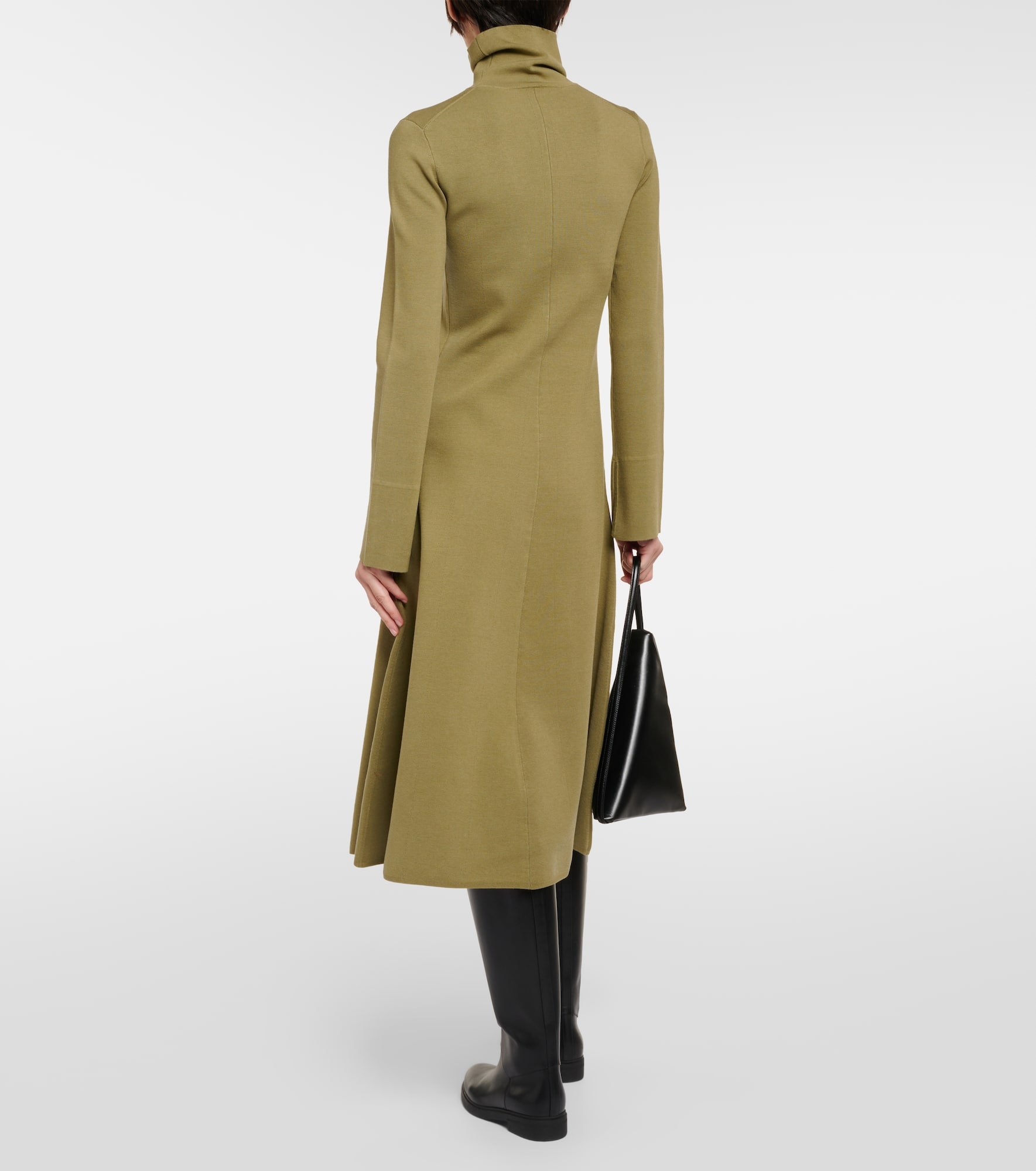 Silk-blend midi dress - 3