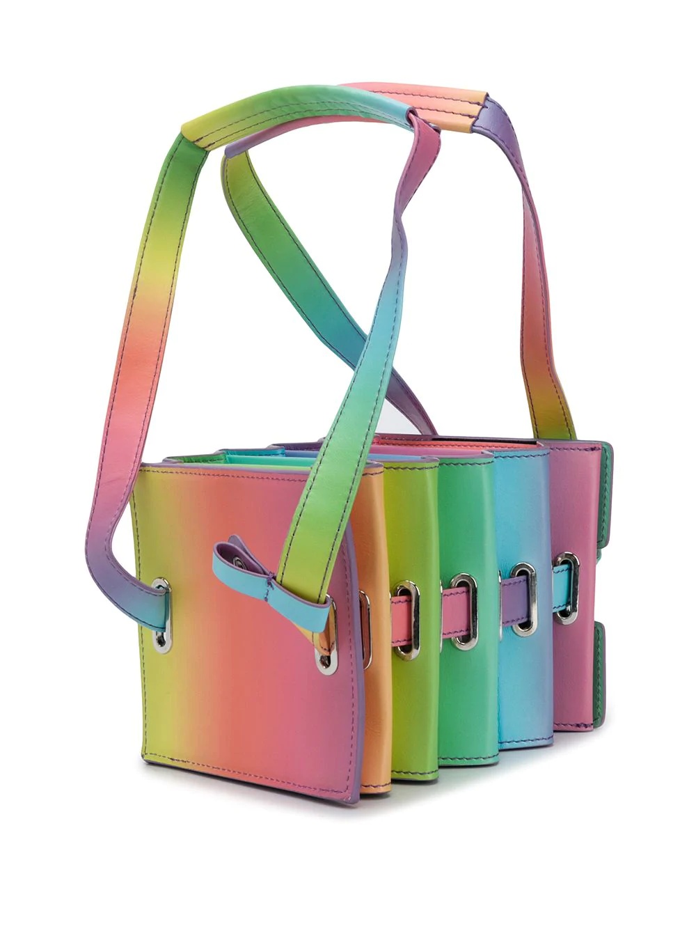 mini accordion rainbow shoulder bag - 3