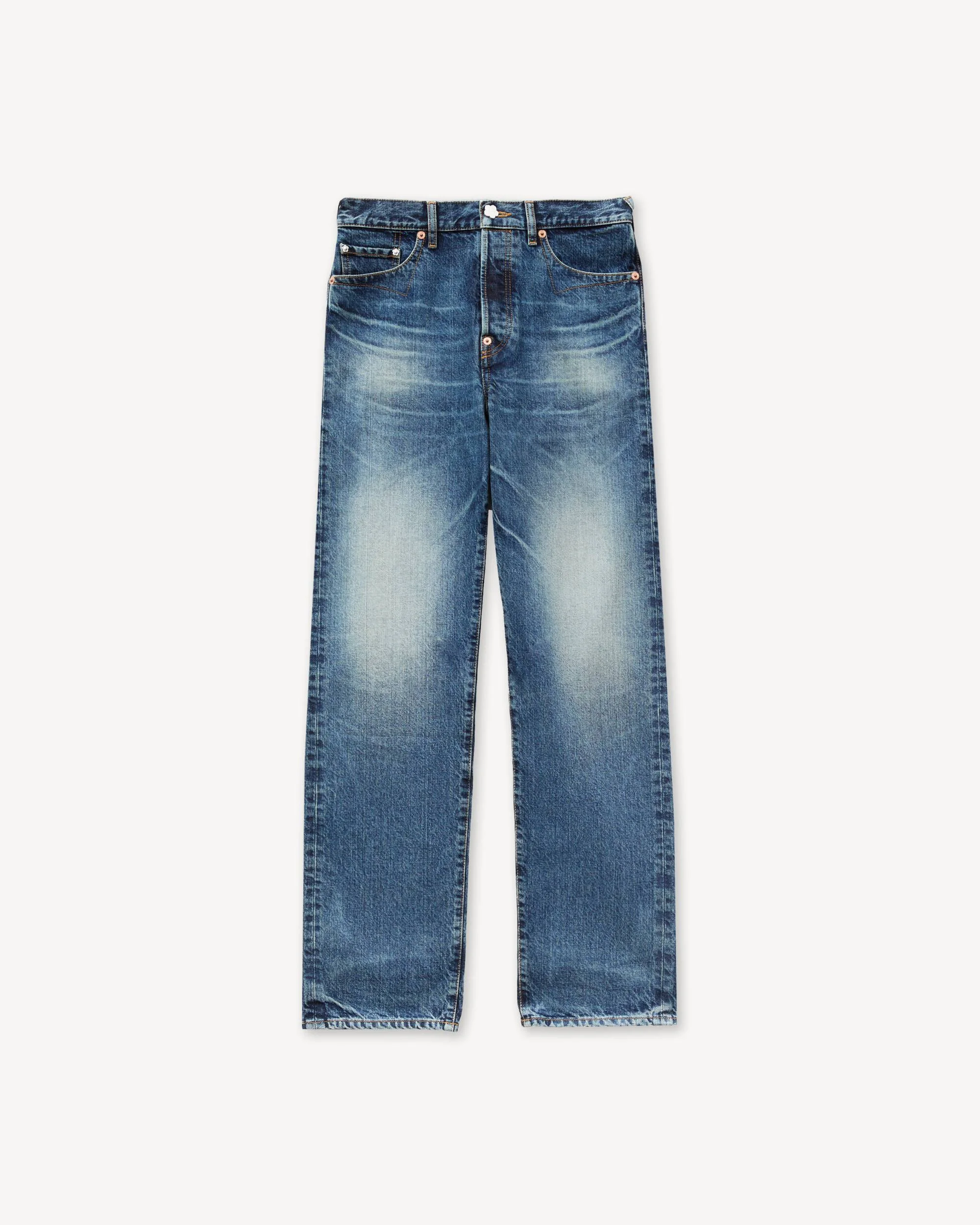Straight leg pants in japanese denim - 1