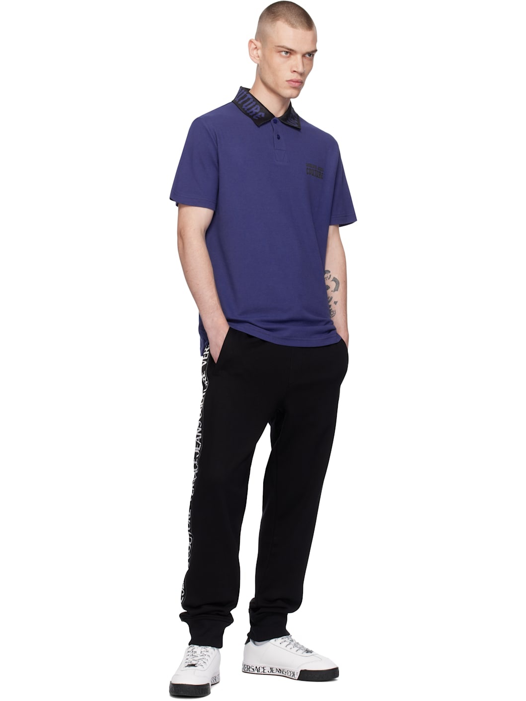 Blue Gothic Logo Polo - 4