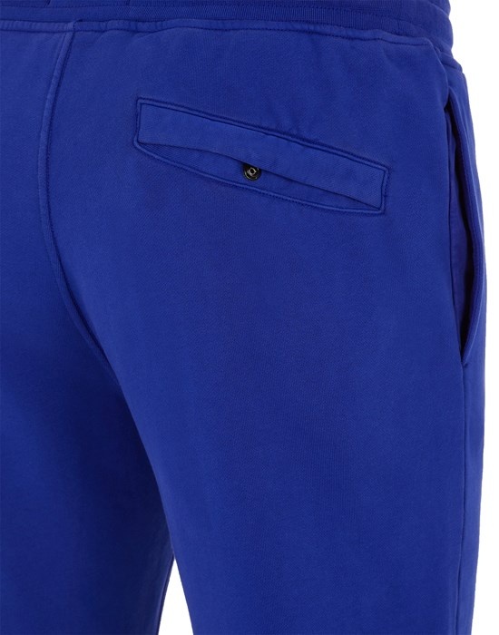 64551 GARMENT-DYED COTTON FLEECE  ULTRAMARINE BLUE - 4