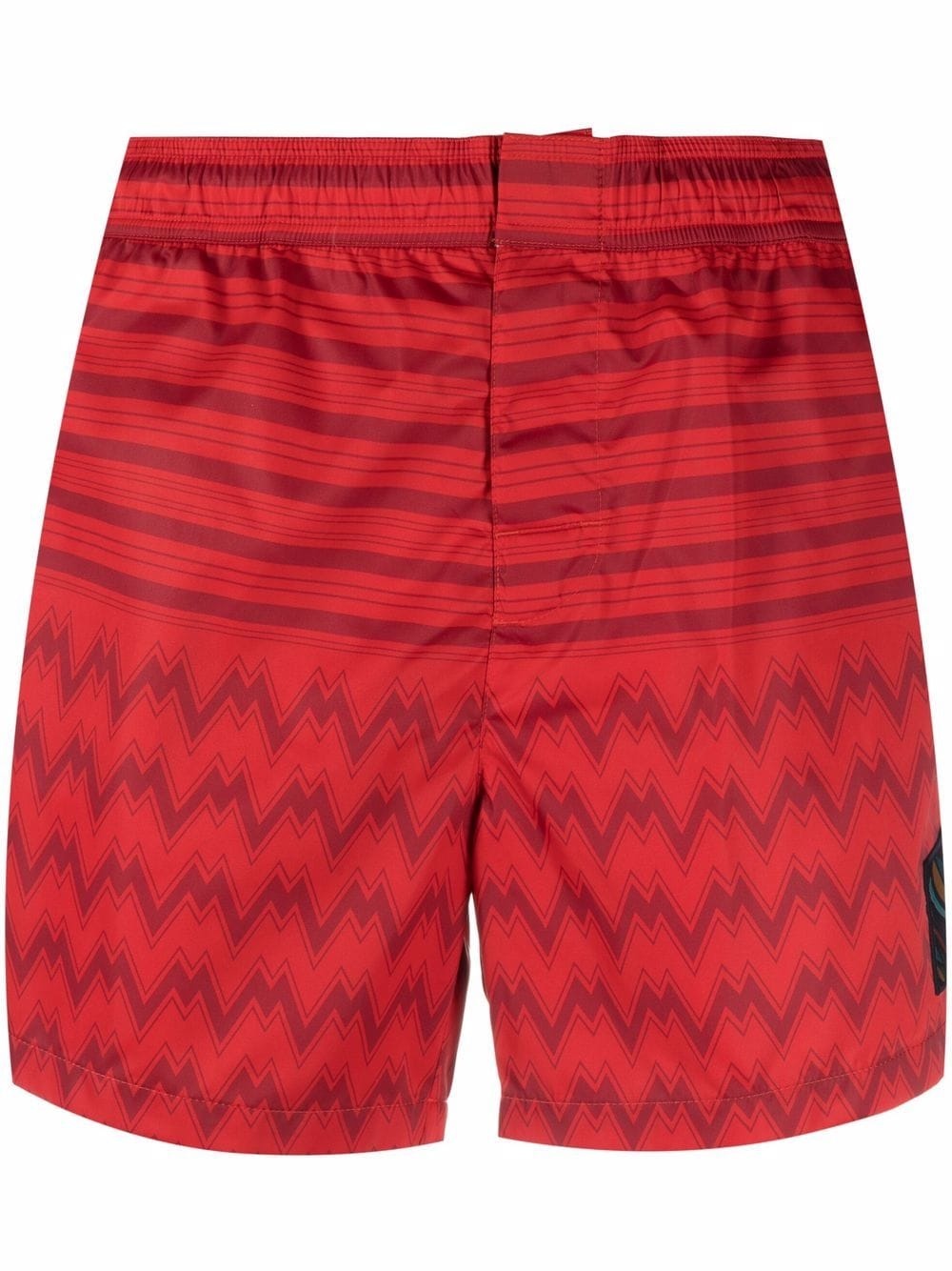 zig-zag three-pocket swim shorts - 1