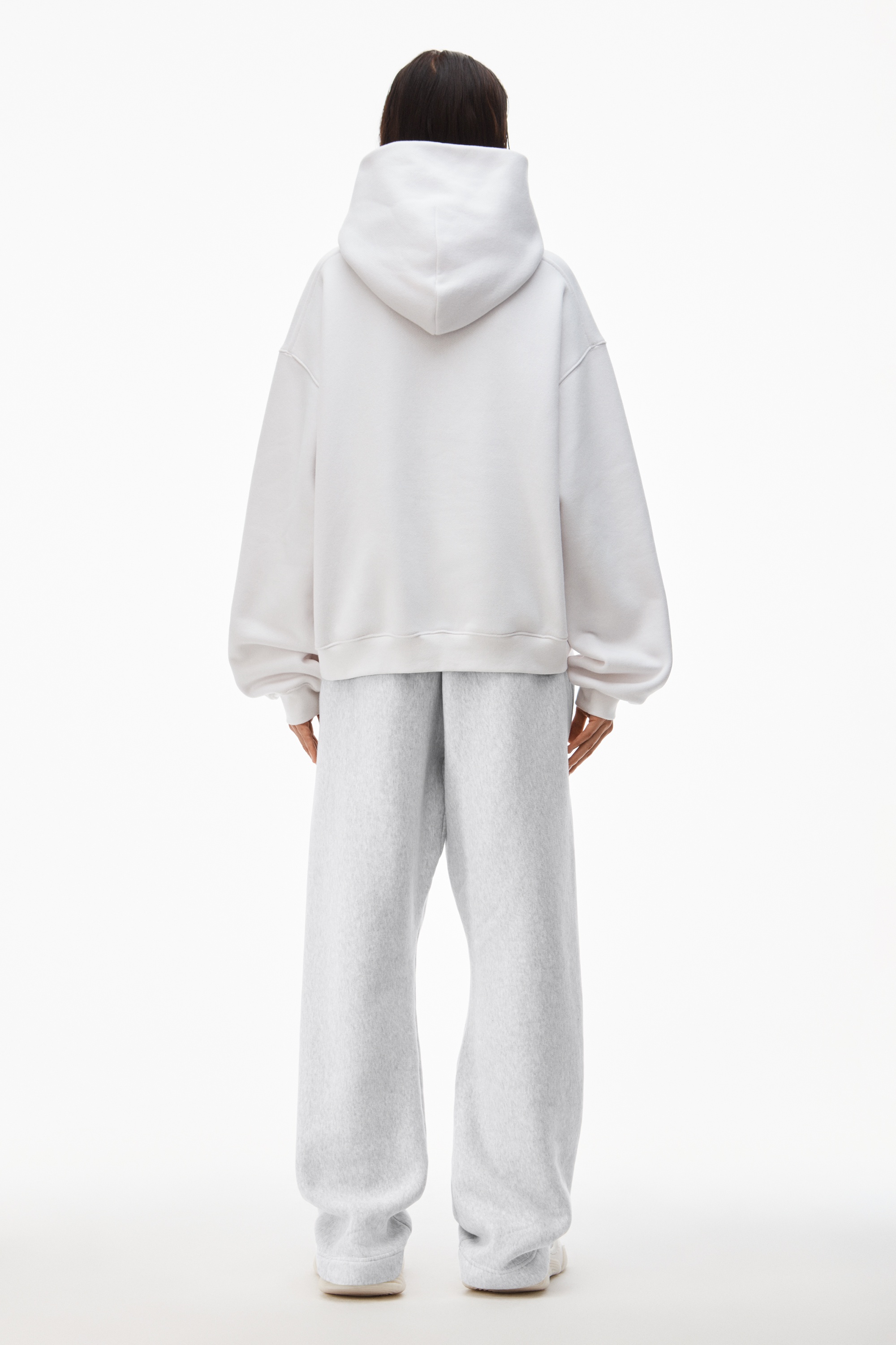 HOODIE IN DENSE FLEECE - 4
