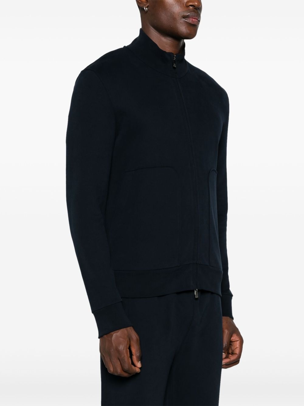 zip-up sweatshirt - 3