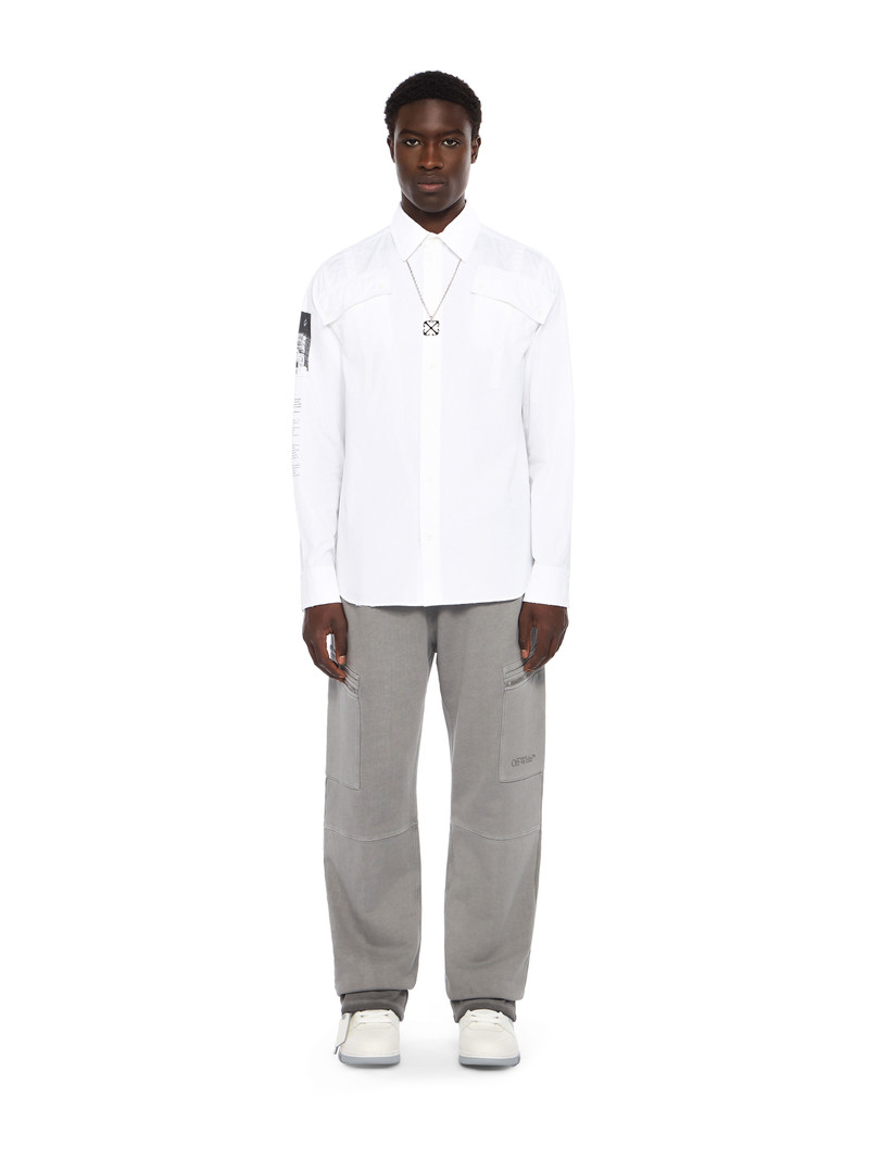 Off-White Emblem Poplin Military Shirt outlook
