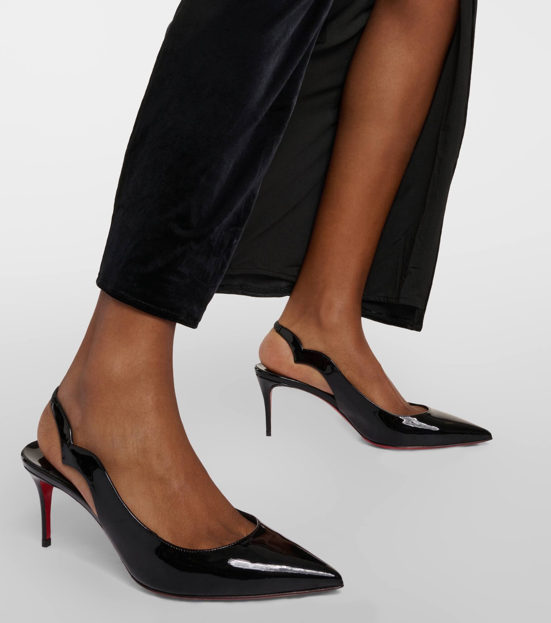 Hot Chick Sling patent leather slingback pumps - 4